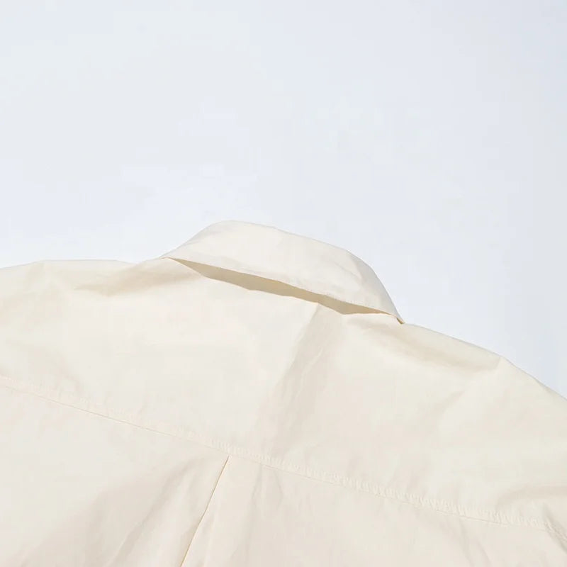 Lotus Leaf Pleated Loose Asymmetrical Blouse