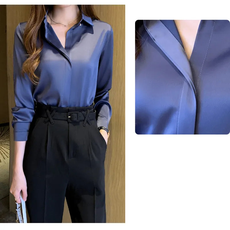 Too Classy, Too Classy | Subtle Blush Tone Silk Blouse