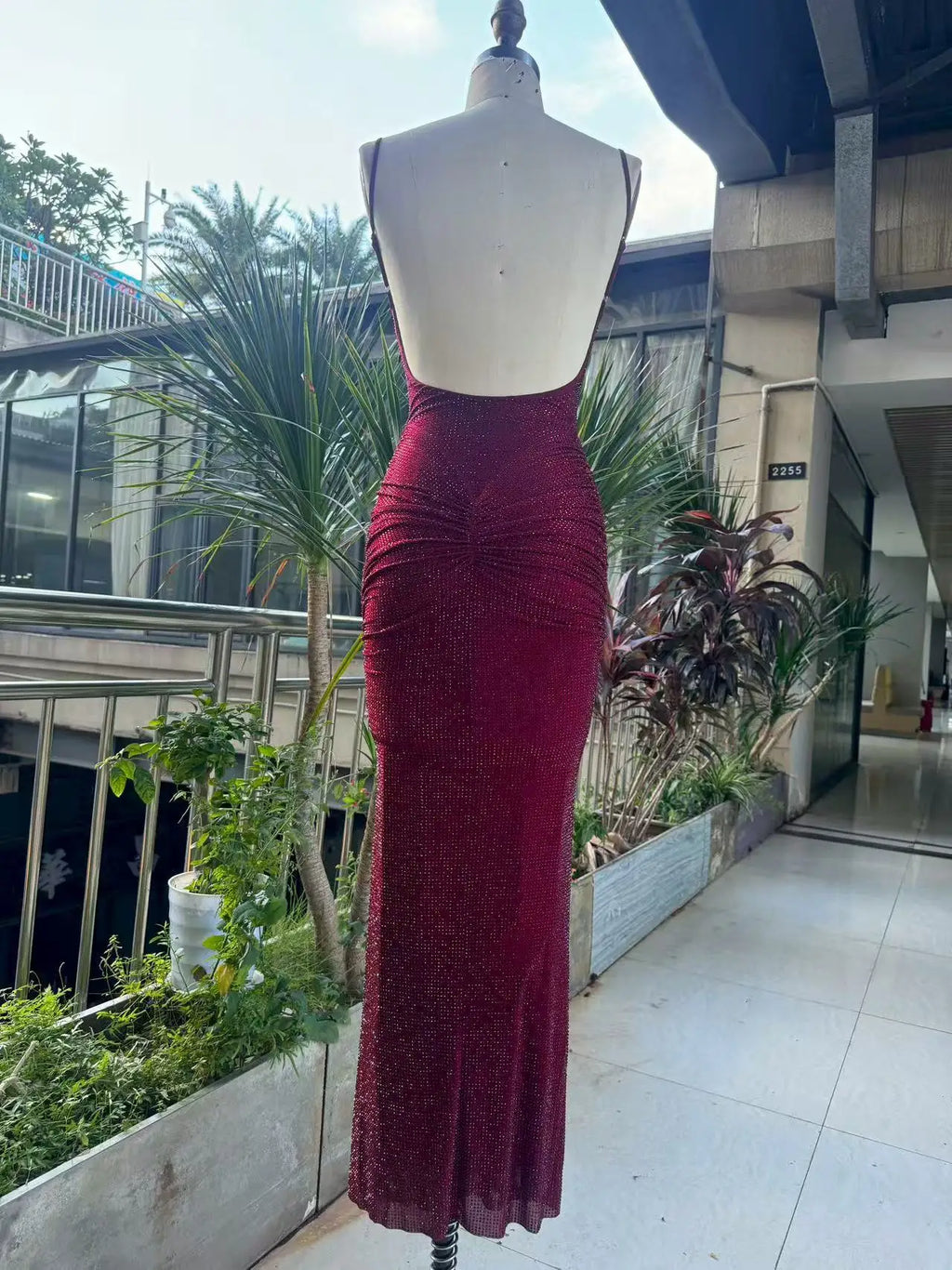 Who Needs Him - Sexy Red Sparkly Dress (SEE THROUGH)