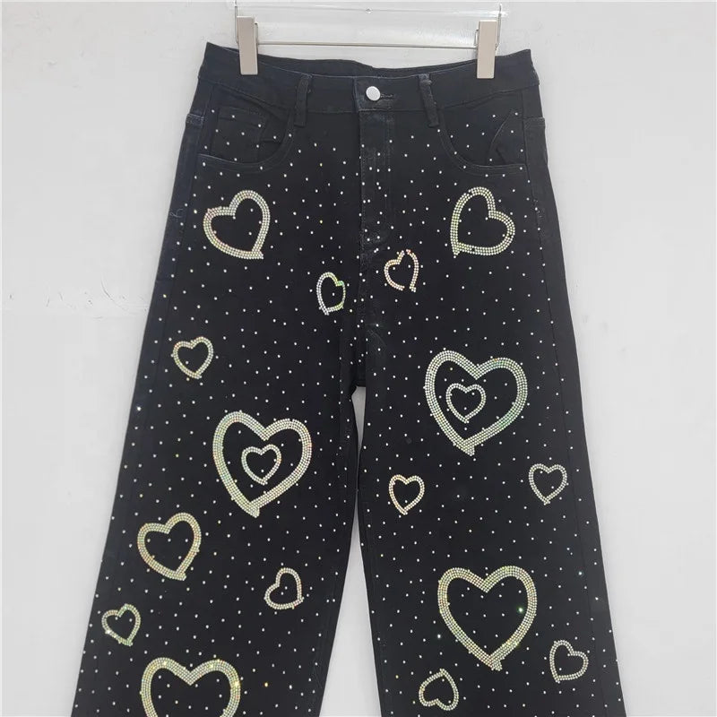 Sexy & Flirty Denim Flared Women's Two Piece Set