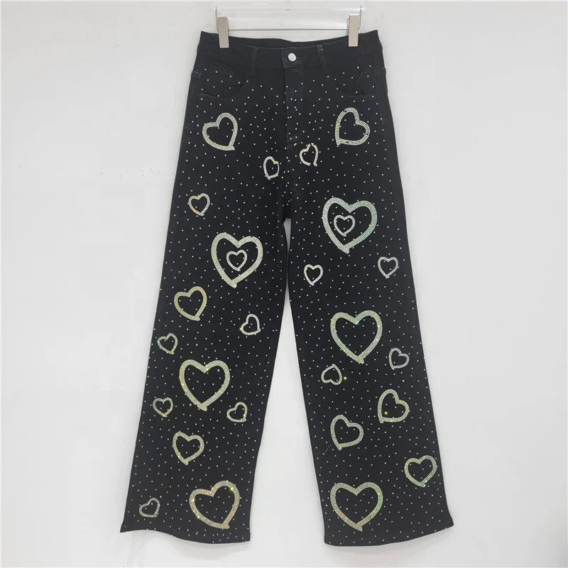 Sexy & Flirty Denim Flared Women's Two Piece Set