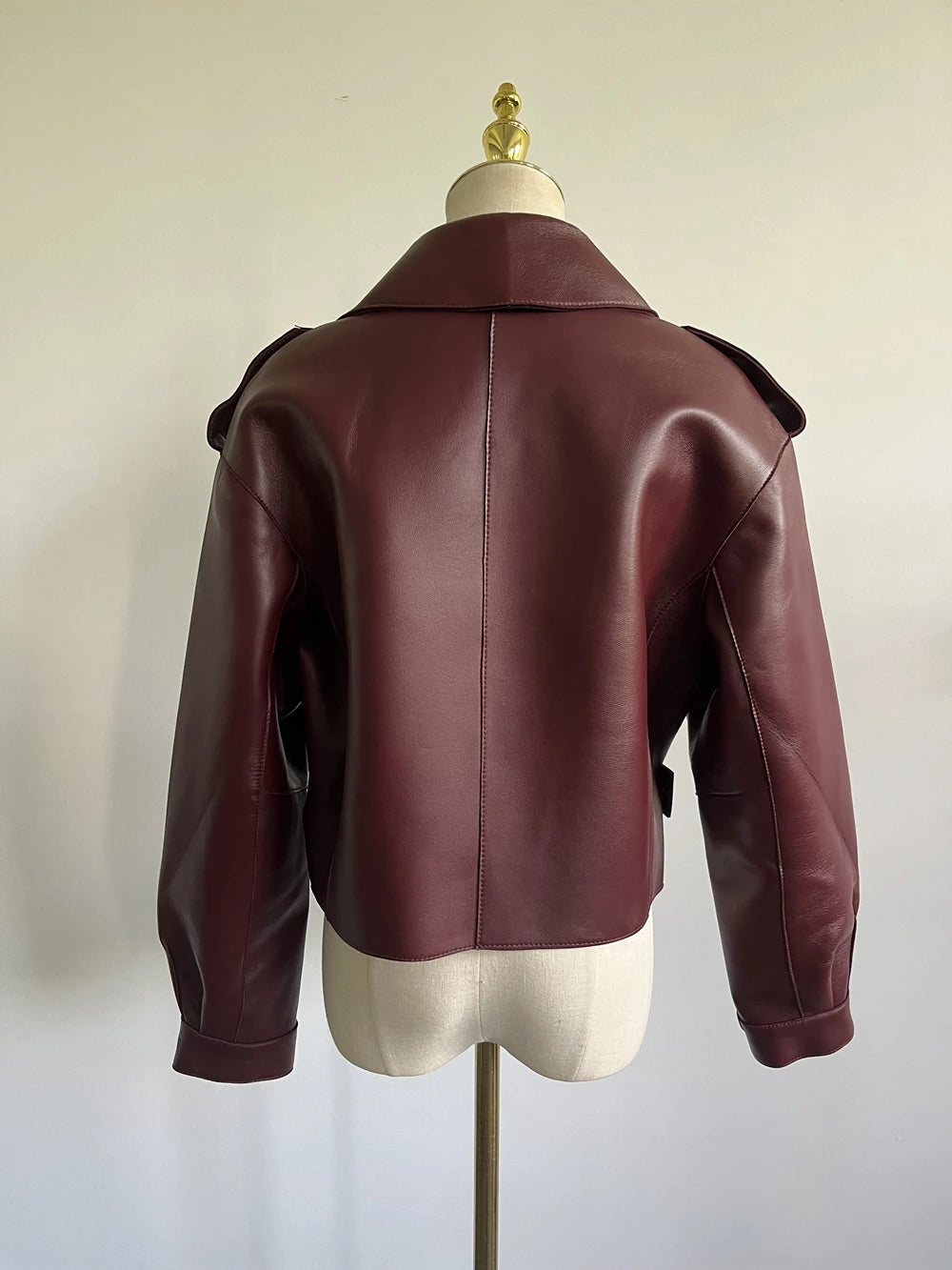 Women's Buurrr [Burgundy] Genuine Leather Jacket