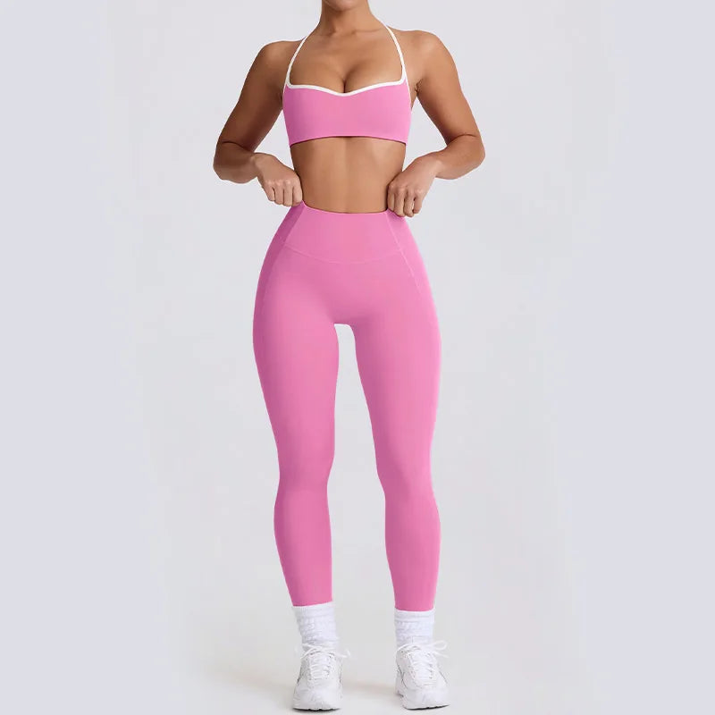 I Heart You Pink Matching Athletic Set for Women