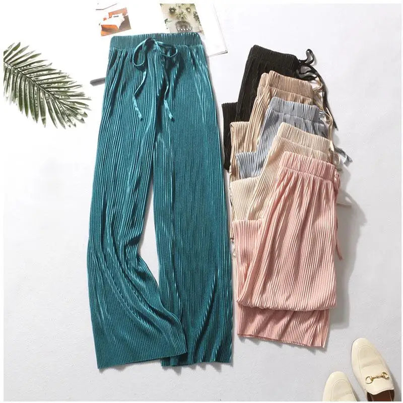Women's Wide Leg Pants Pleated