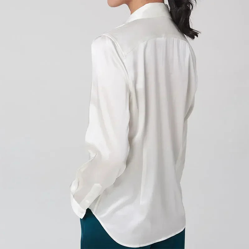 Keepin It Classy Long Sleeve SILK Shirt Womens