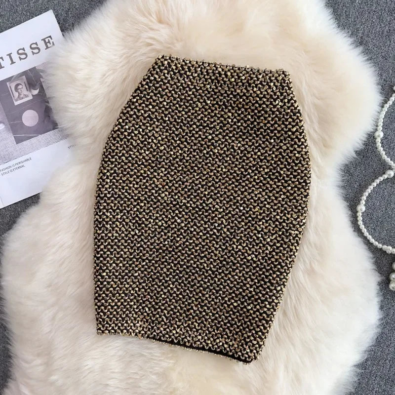 CELEBRATE Stylish Sequin Women's Skirt