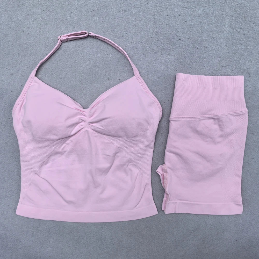 Halter Cutie Yoga Set for the Ladies(Booty Lifting)