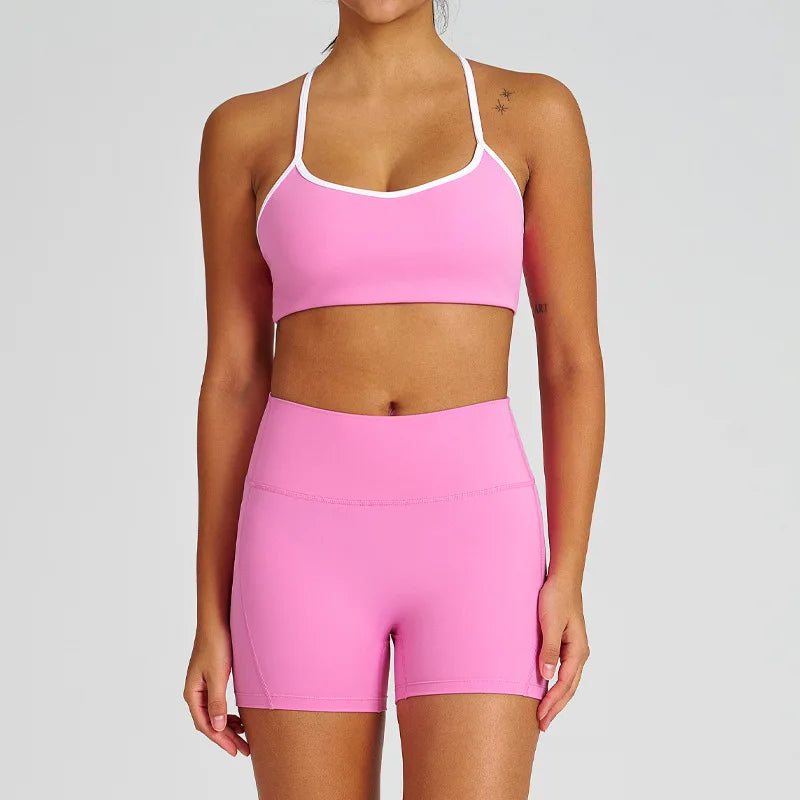 I Heart You Pink Matching Athletic Set for Women